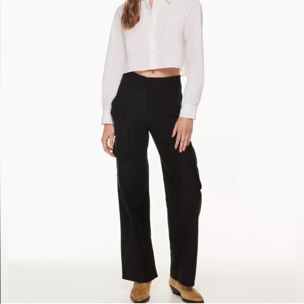 Aritzia Wilfred Free Picture Cargo Black Pants Size 2